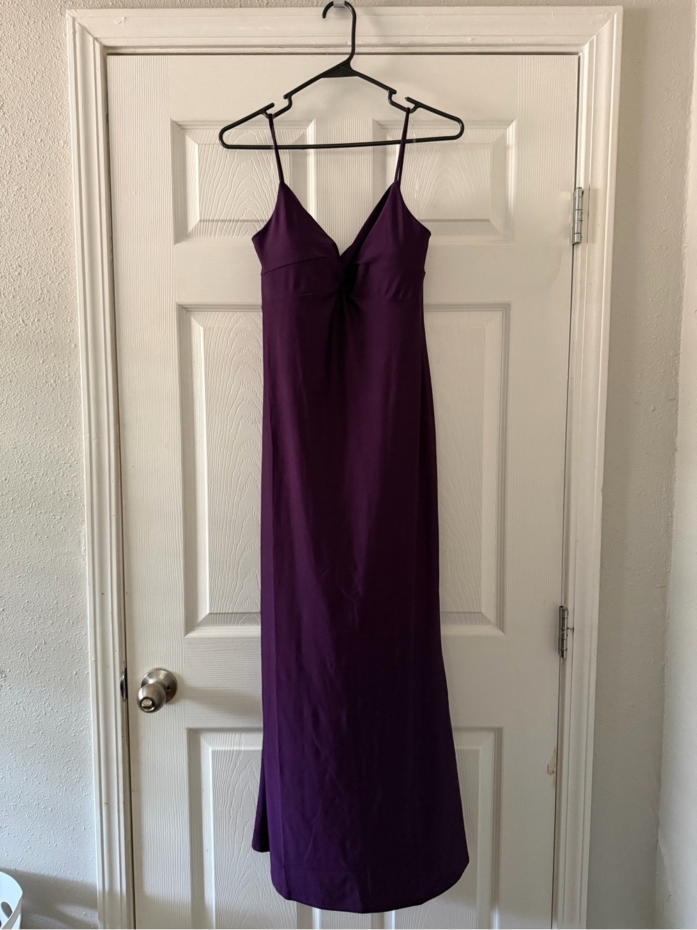 Elegant Purple Slip Dress with Spaghetti Straps
